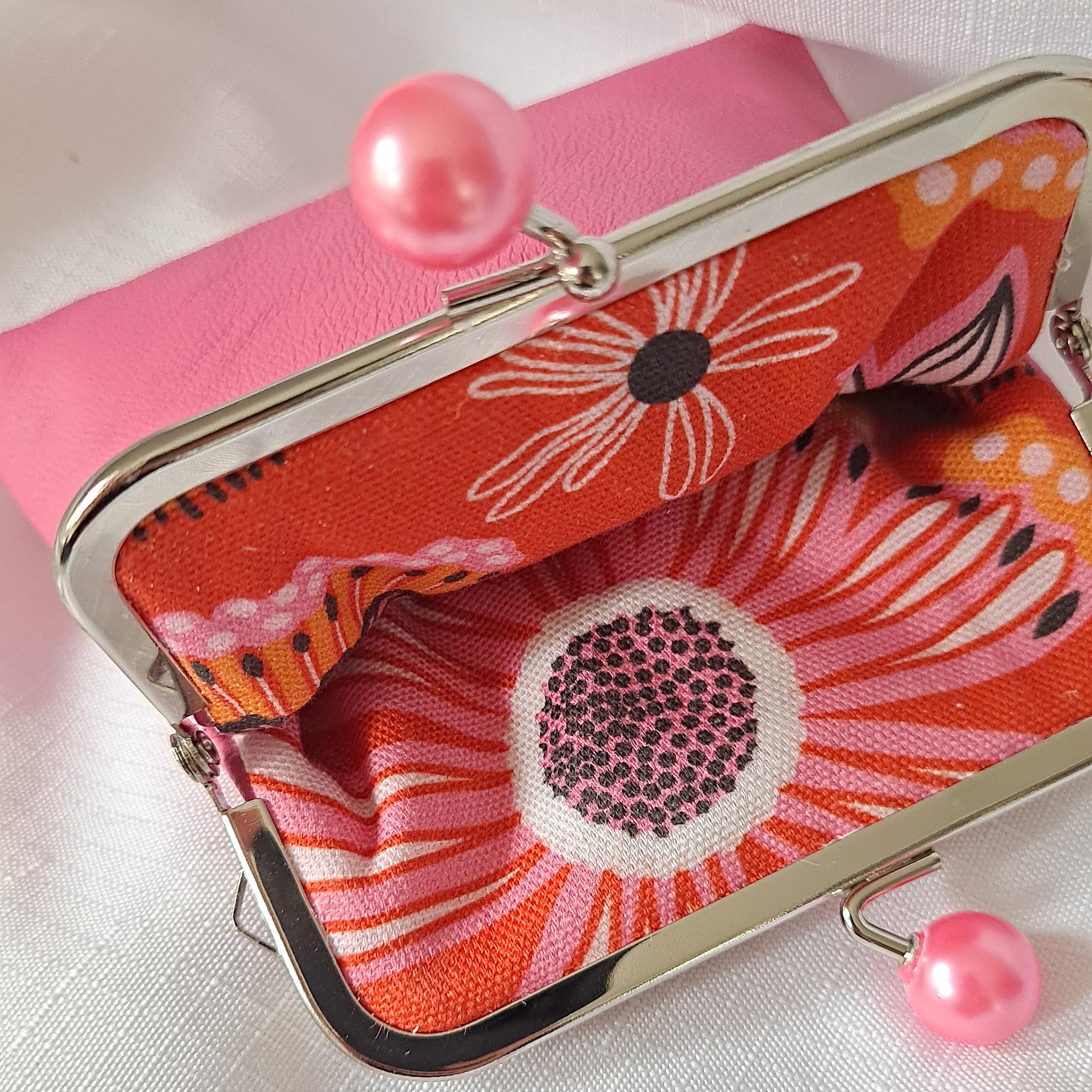 Guatemalan upcycled huipil double sided coin purse